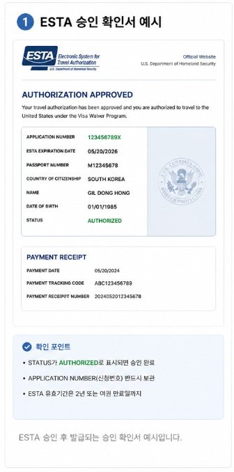 ESTA 신청 방법
