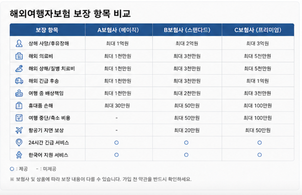 해외여행자보험 가입 방법